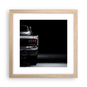 Affisch i ram av ljusek - Klassisk charm - 30x30 cm