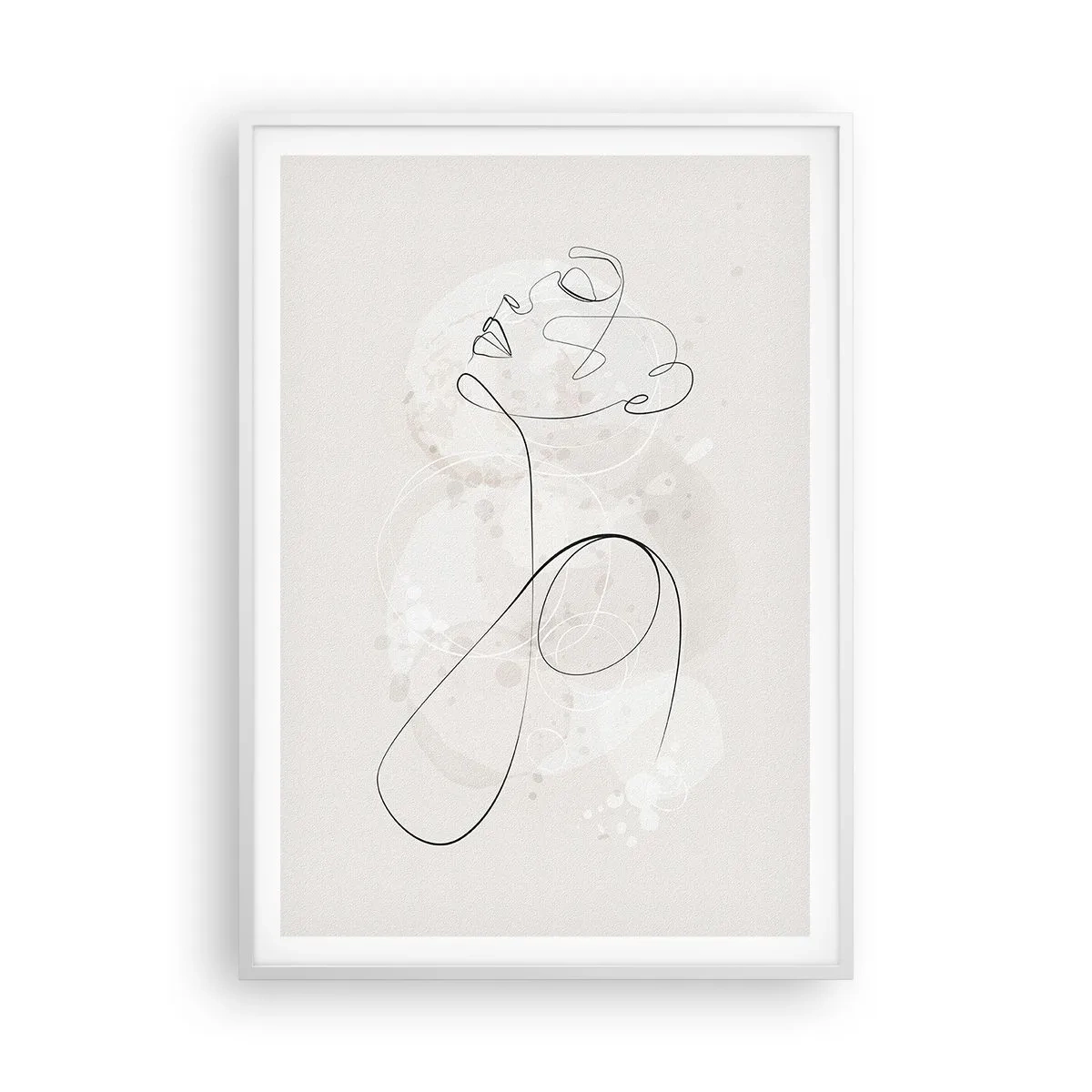 Affisch i vit ram - Skönhetens spiral - 70x100 cm