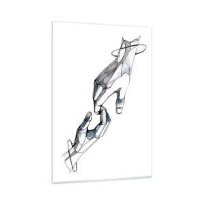 Glastavla - Bild på glas - God gest - 80x120 cm