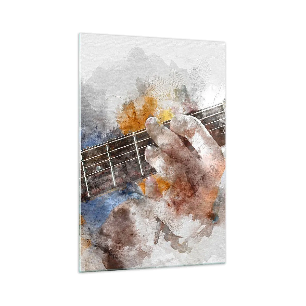 Glastavla - Bild på glas - Poesi mellan strängarna - 70x100 cm