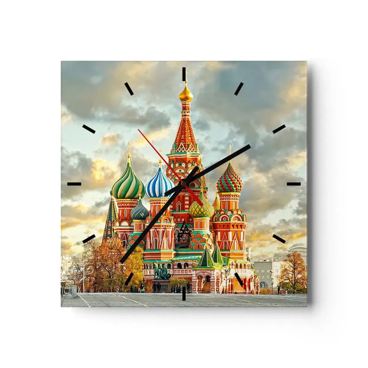 Väggklocka - Klocka på glas - Även Disney skulle inte komma på det - 40x40 cm