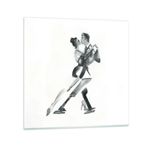 Glastavla - Bild på glas - I en rytm - 60x60 cm