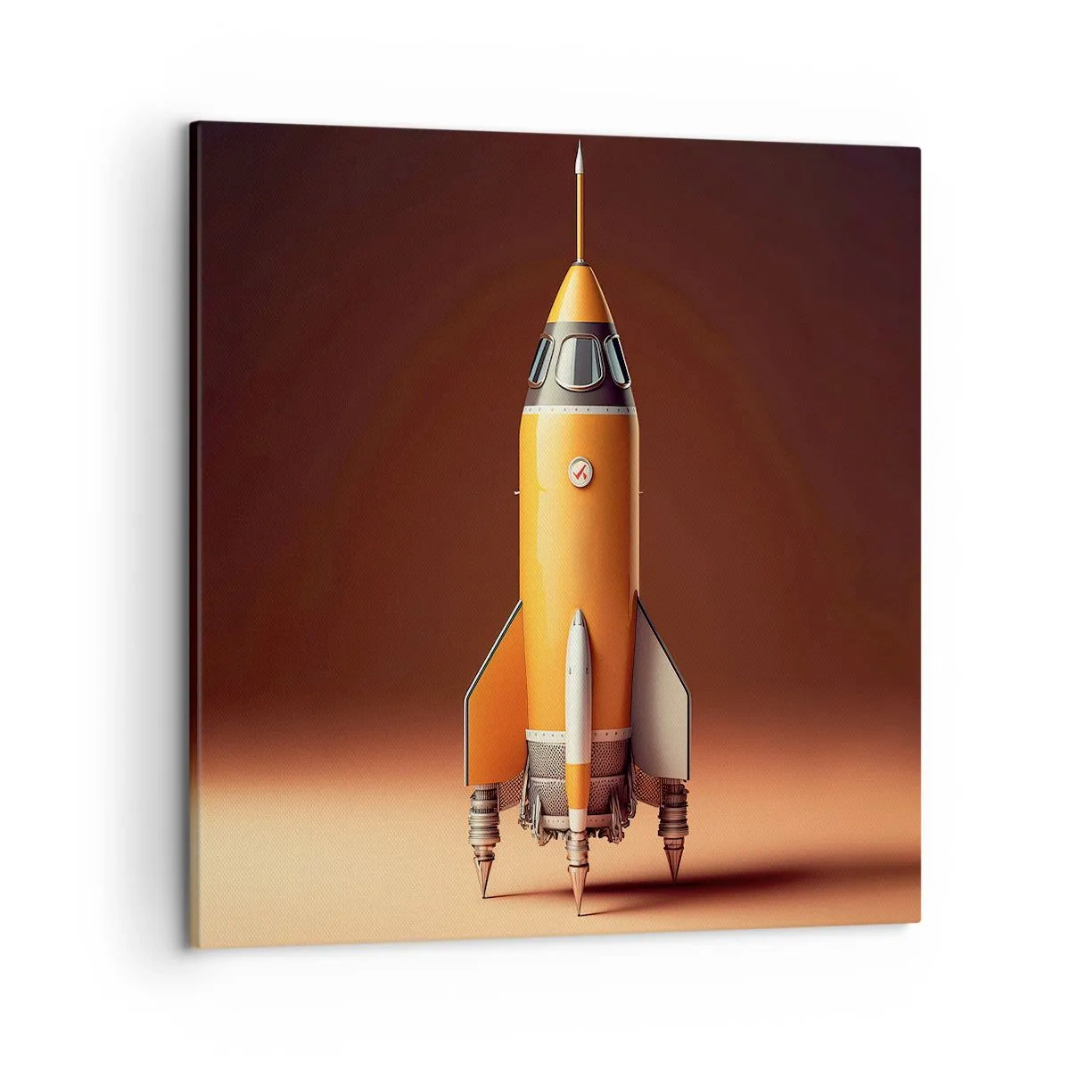 Canvastavla - Bild på duk - Det börjar med en dröm - 50x50 cm