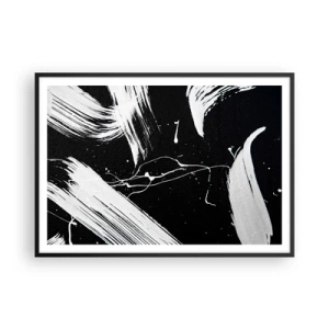 Affisch i svart ram - Bryta mörkret - 100x70 cm