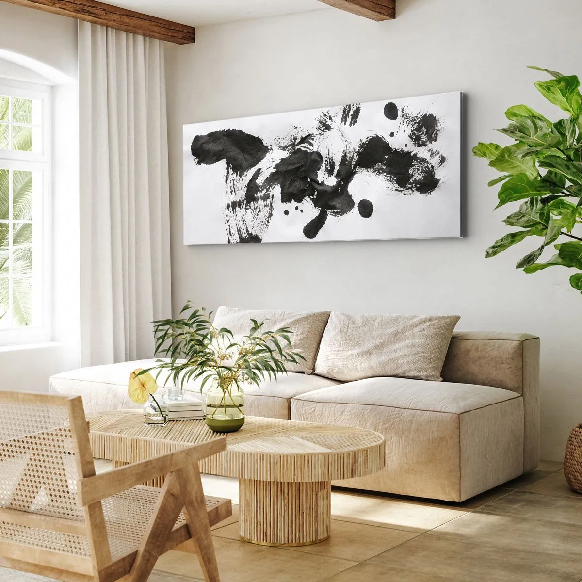 Canvastavla - Bild på duk - En metod i galenskap? - 100x40 cm