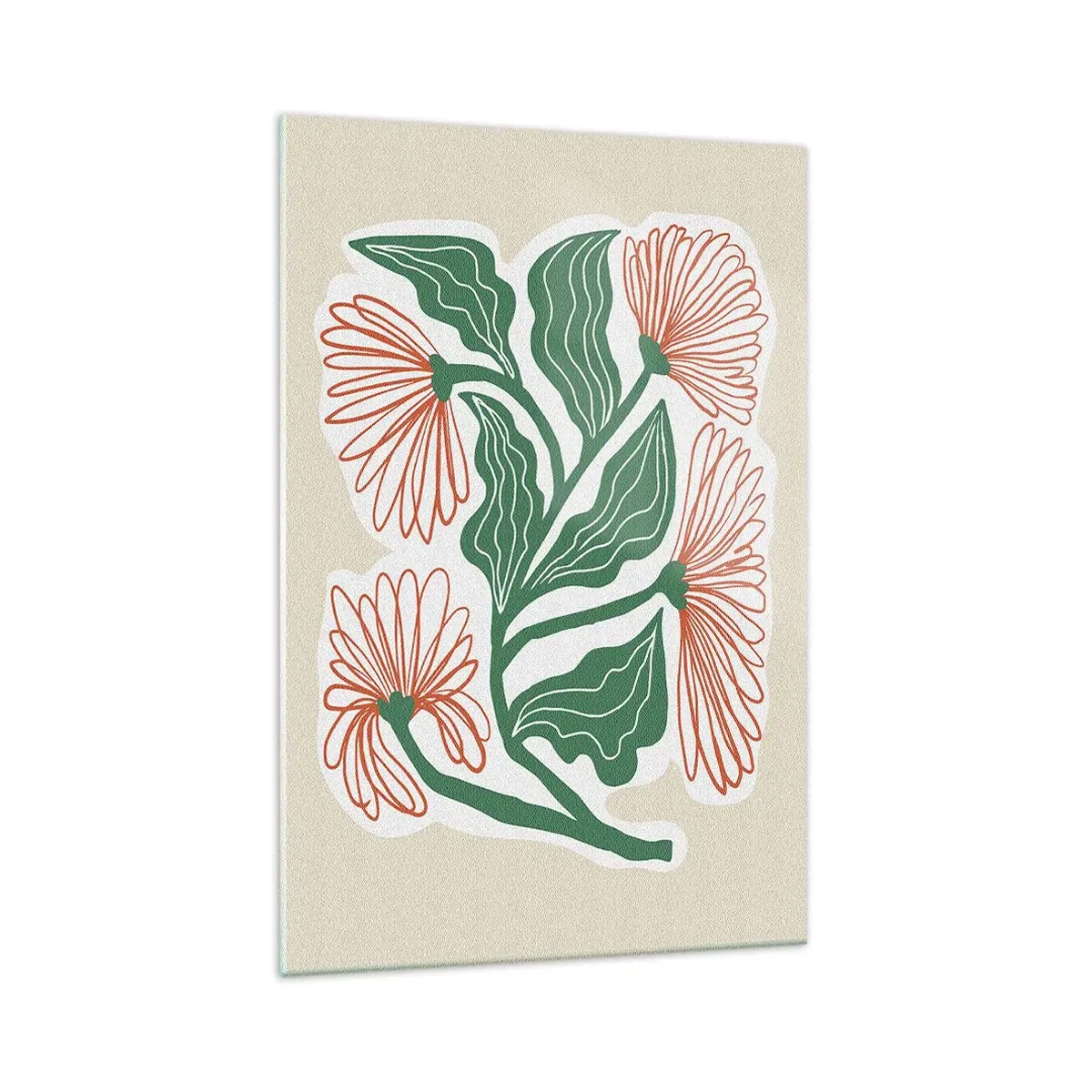 Glastavla - Bild på glas - Folkligt och modernt - 70x100 cm