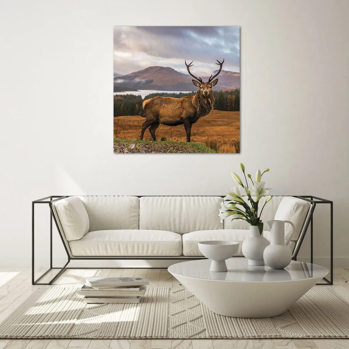 Glastavla - Bild på glas - Naturens majestät - 30x30 cm