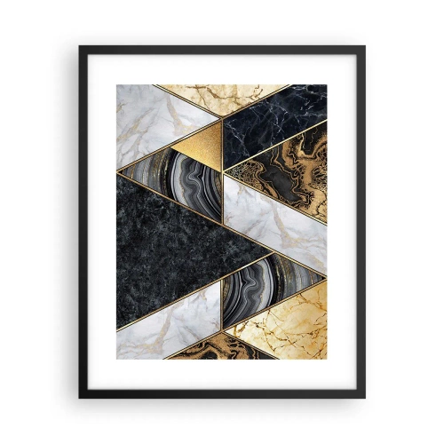 Affisch i svart ram - Sten vid sten - 40x50 cm