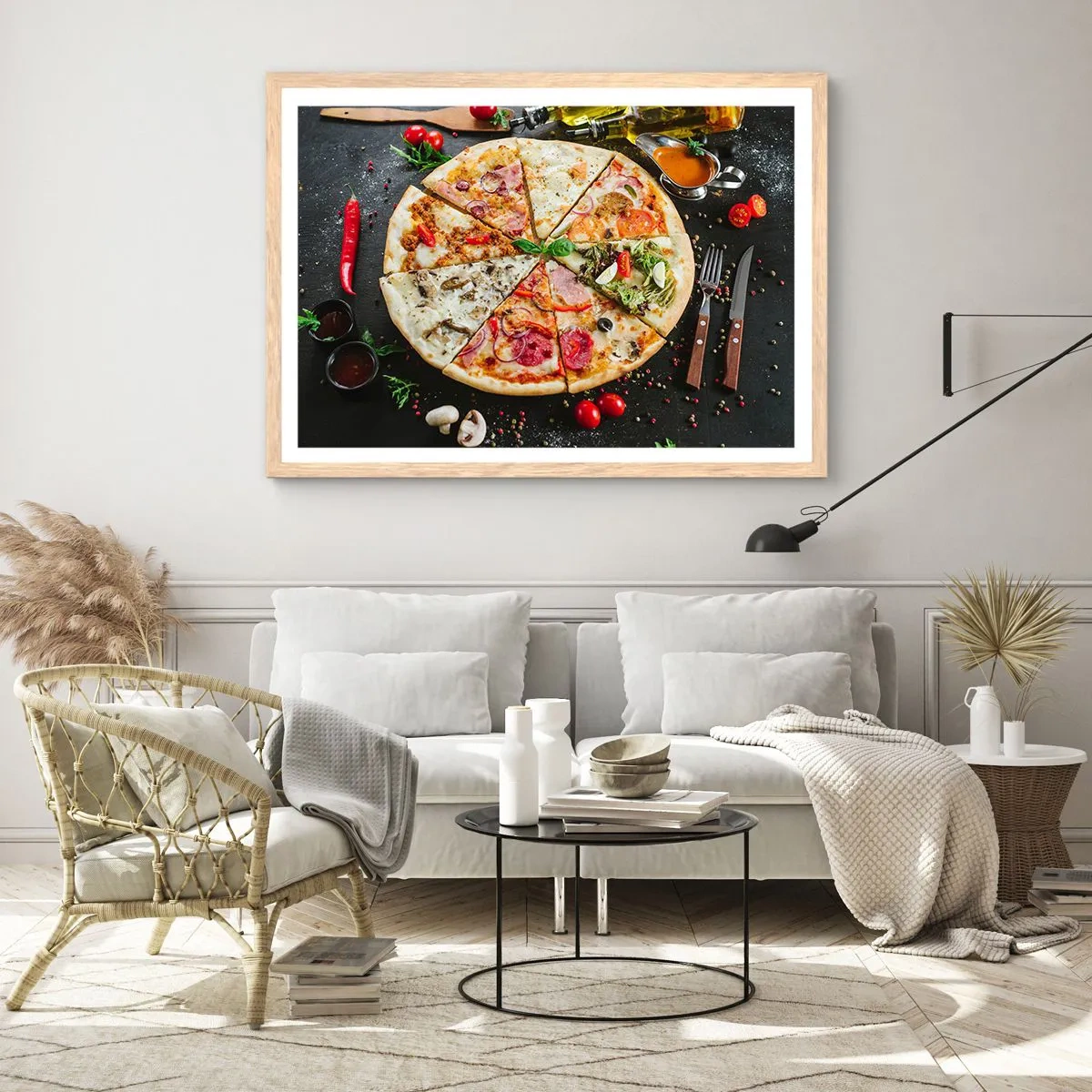 Affisch i ram av ljusek - Smakurval - 91x61 cm