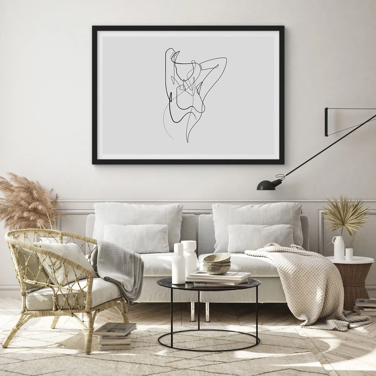 Affisch i svart ram - Hurdan du är... - 70x50 cm