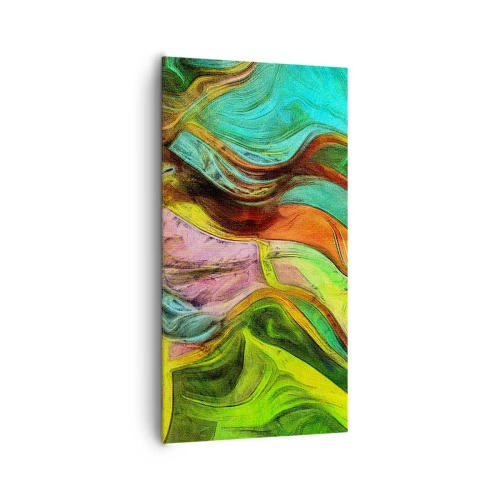 Canvastavla - Bild på duk - Rörelse är liv - 65x120 cm