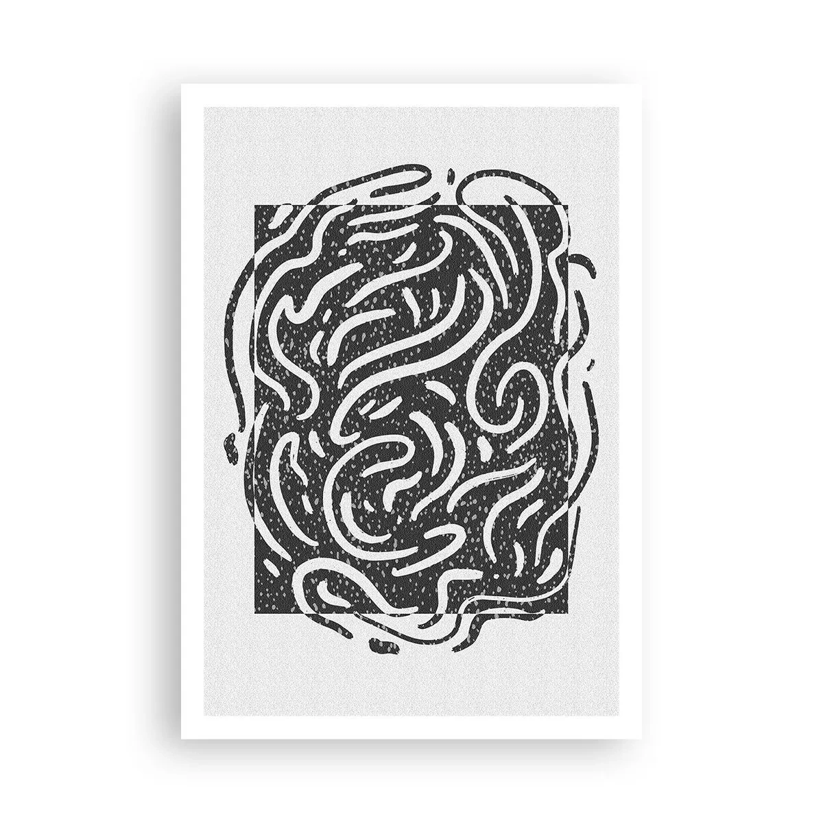 Affisch - Abstraktion: en dans av glädje - 70x100 cm