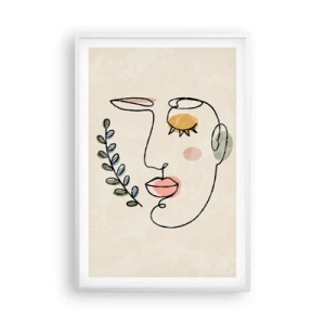 Affisch i vit ram - Återfunnet lugn  - 61x91 cm