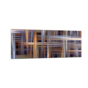 Glastavla - Bild på glas - Vävd av ljus - 140x50 cm