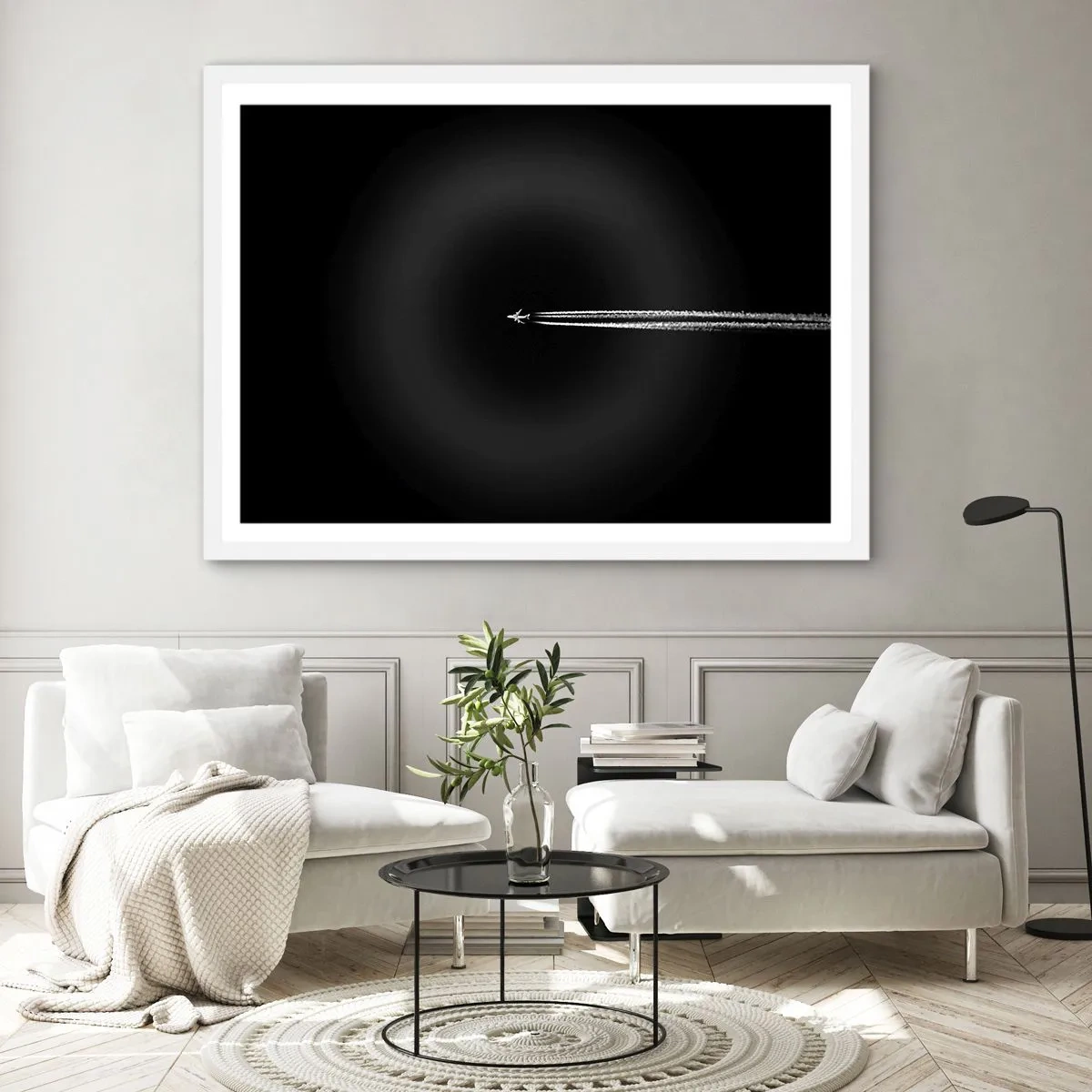 Affisch i vit ram - I en annan dimension - 100x70 cm