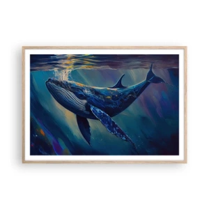 Affisch i ram av ljusek - Välkommen till min värld - 100x70 cm