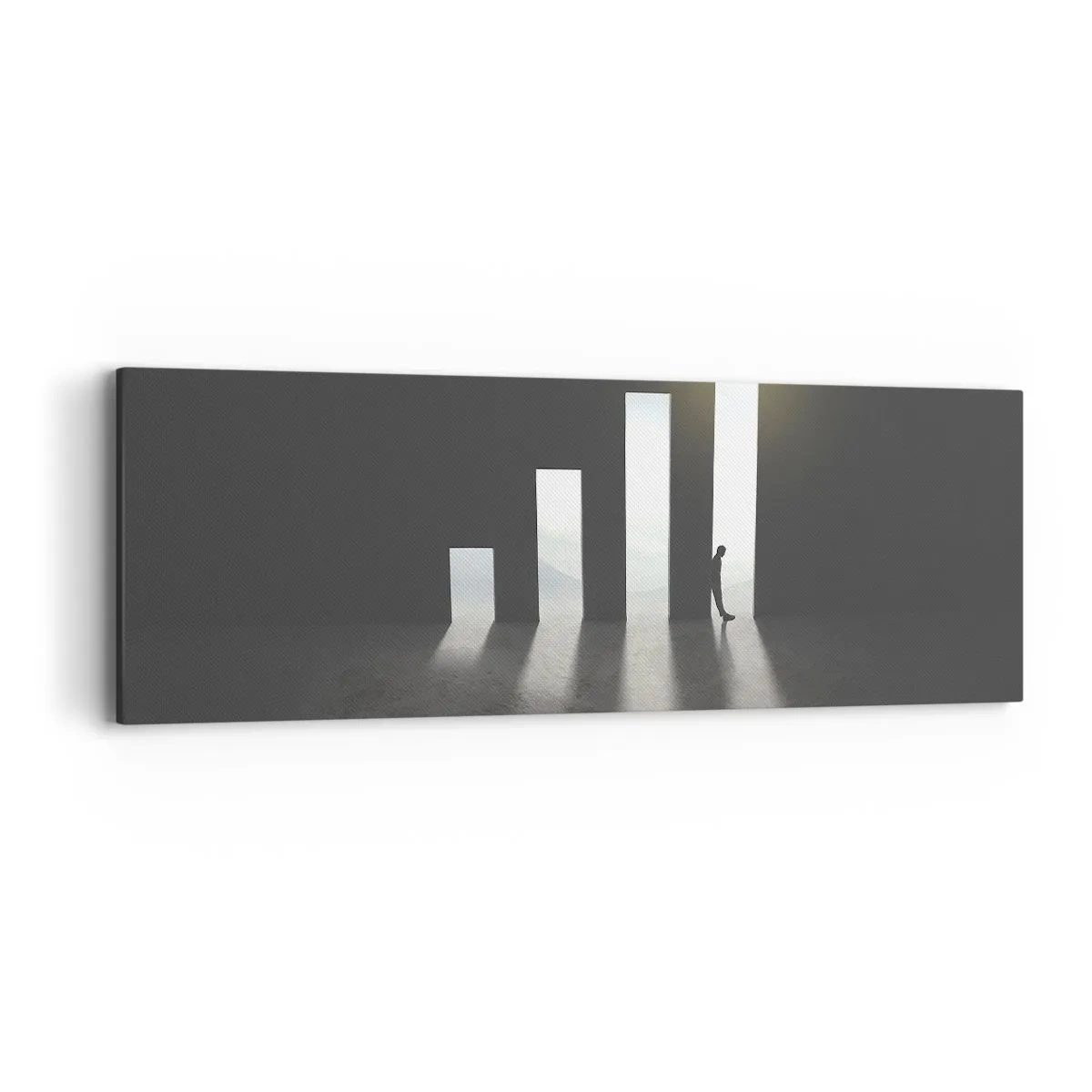 Canvastavla - Bild på duk - Framgång - ett intryck - 90x30 cm