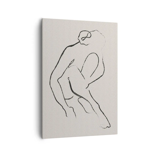 Canvastavla - Bild på duk - Intim skiss - 50x70 cm