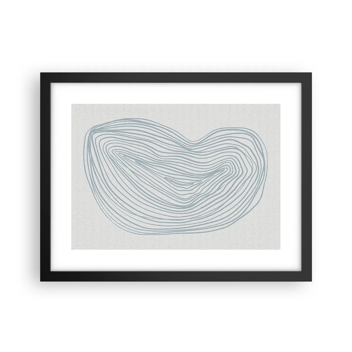 Affisch i svart ram - Droppens leende - 40x30 cm