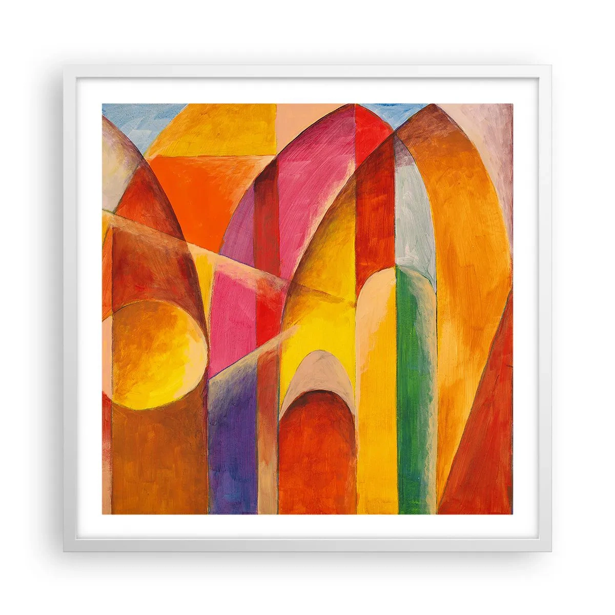 Affisch i vit ram - Solens domkyrka - 60x60 cm