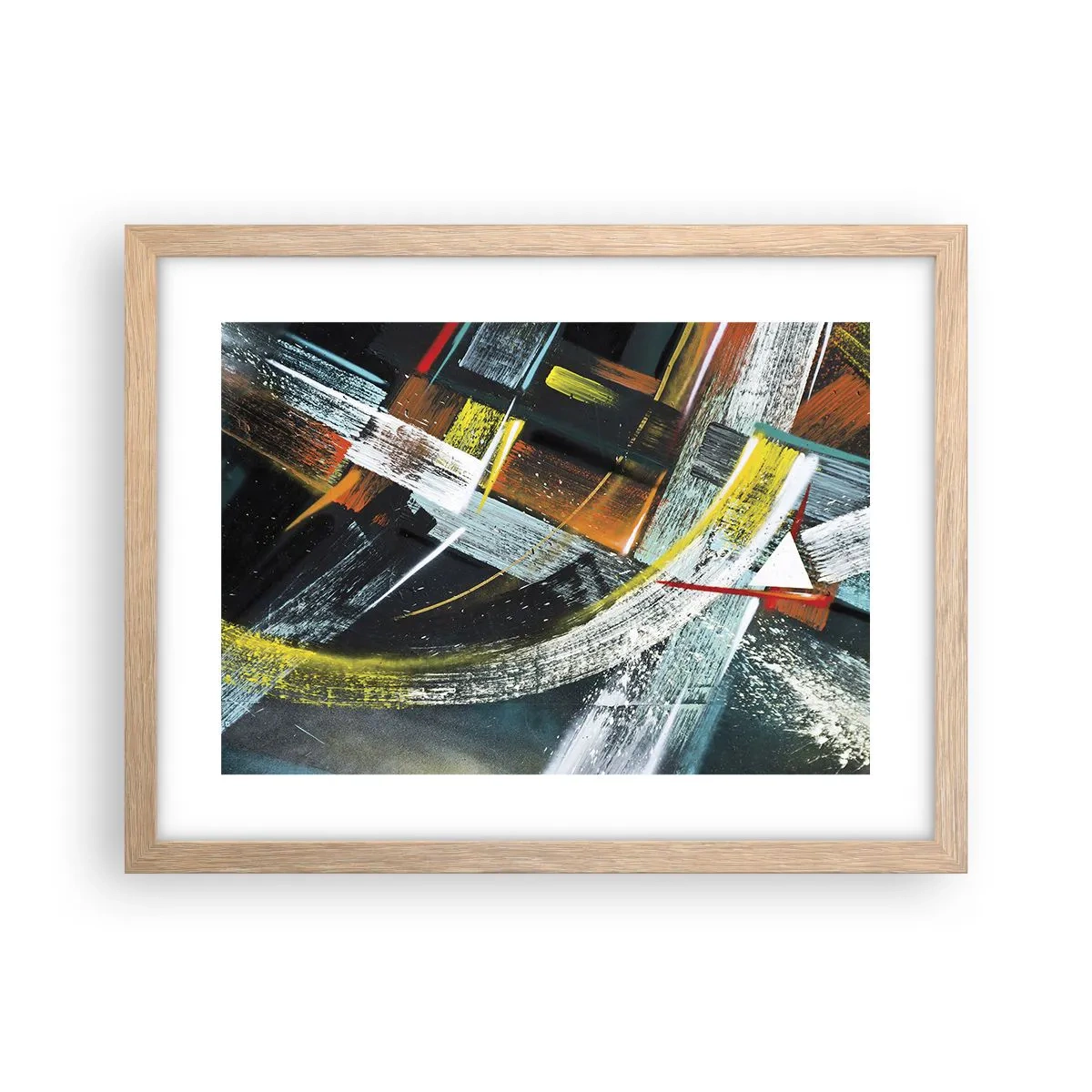 Affisch i ram av ljusek - Rörelsens energi - 40x30 cm