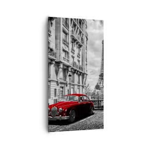 Canvastavla - Bild på duk - Rovdjuret i staden - 65x120 cm