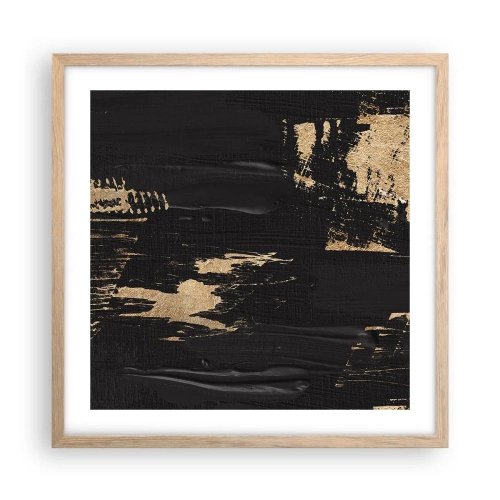 Affisch i ram av ljusek - Ett spår av beröring - 50x50 cm