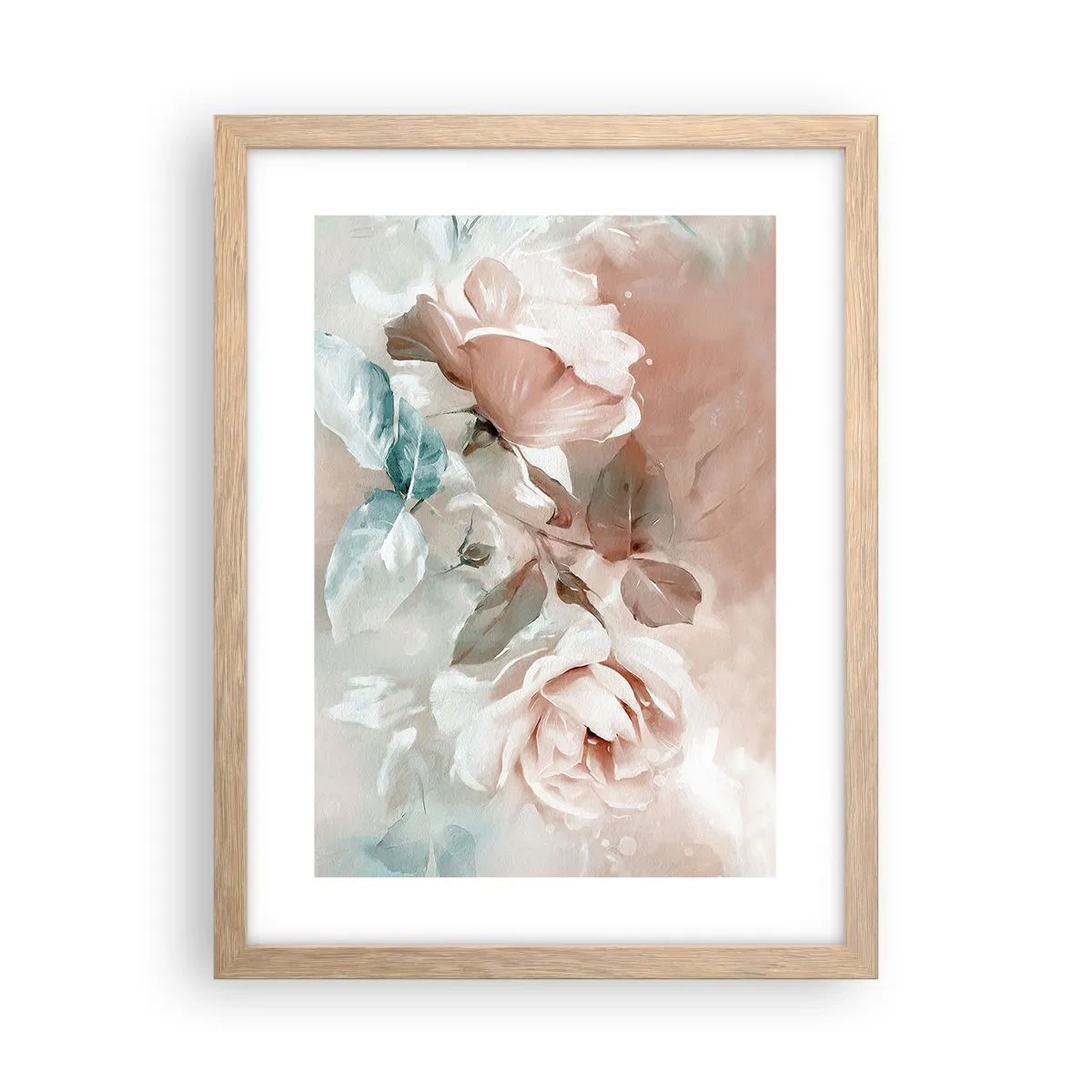 Affisch i ram av ljusek - Romantikens anda - 30x40 cm