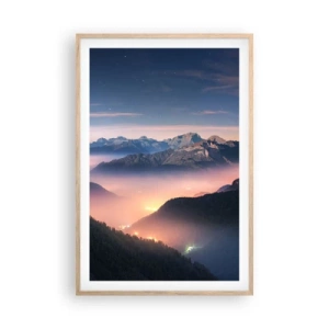 Affisch i ram av ljusek - Ljus i dalarna - 61x91 cm