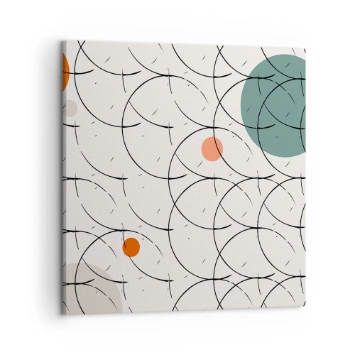 Canvastavla - Bild på duk - I popkonstens anda - 50x50 cm