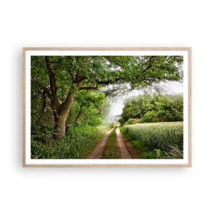 Affisch i ram av ljusek - Et in Arcadia ego - 100x70 cm