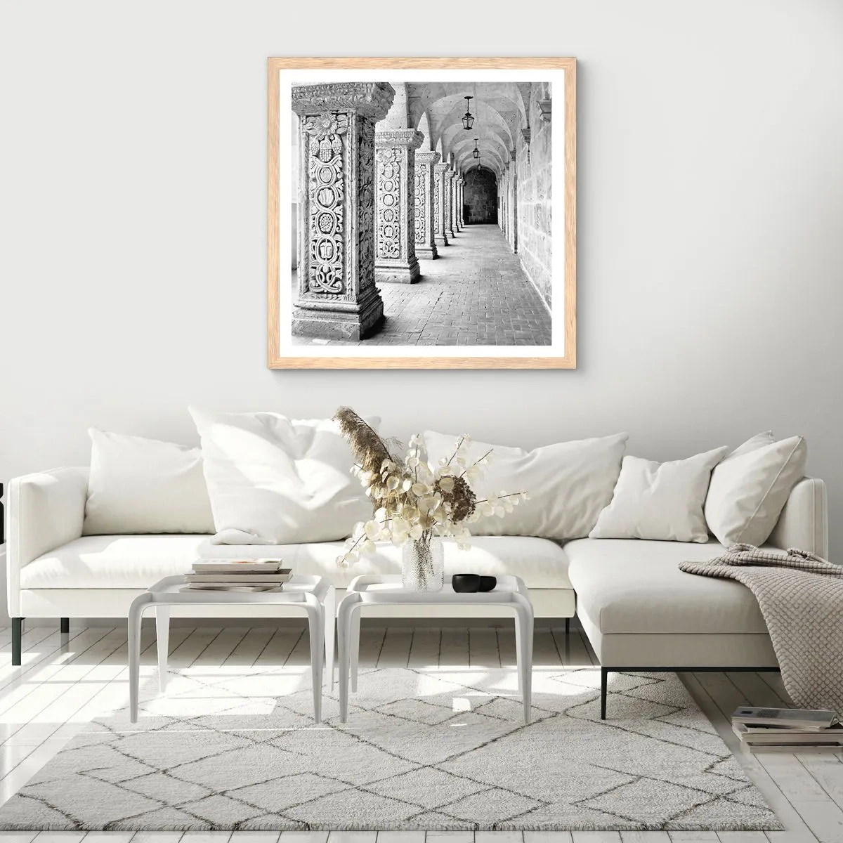 Affisch i ram av ljusek - Och vart tar det vägen? - 60x60 cm