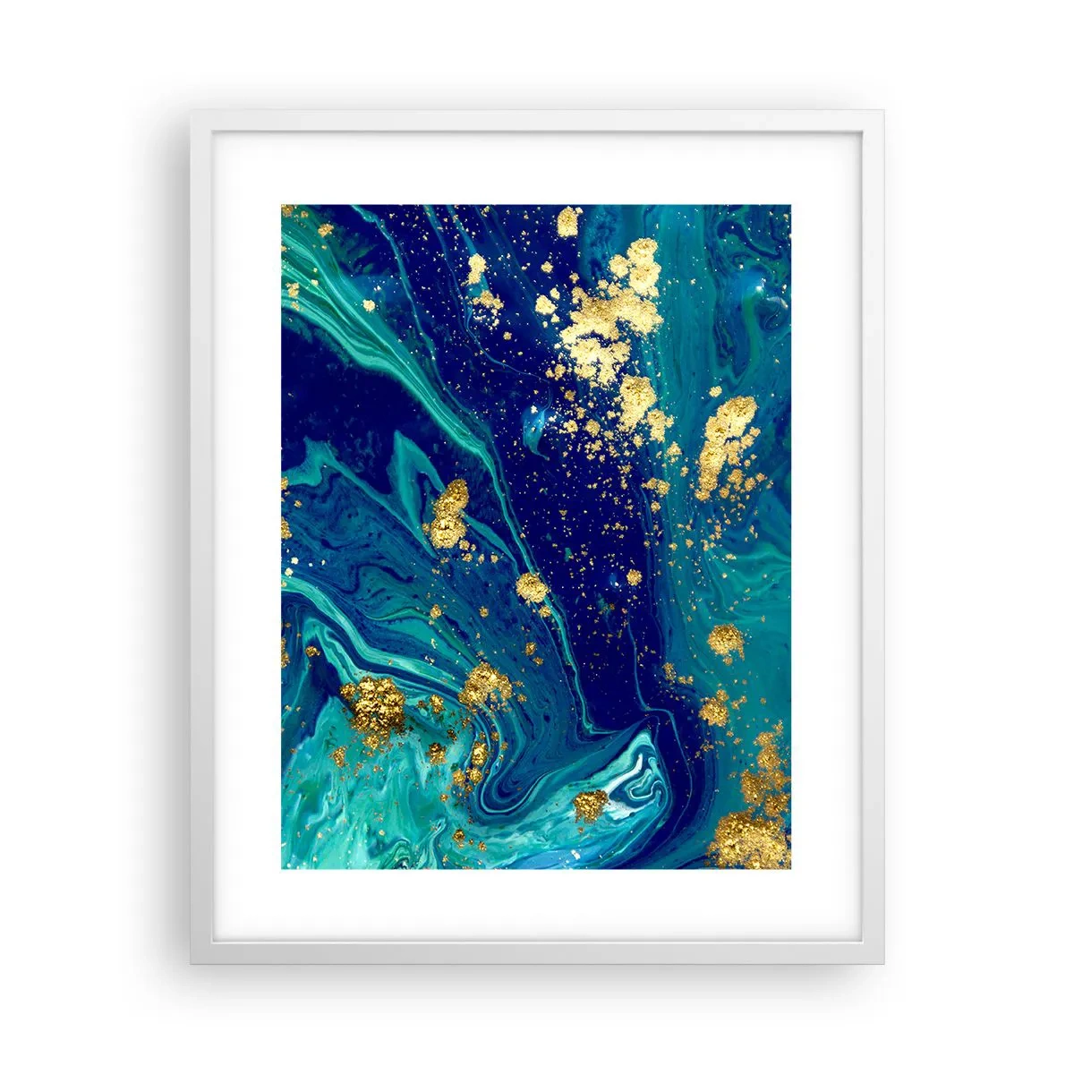 Affisch i vit ram - Solflingor  - 40x50 cm