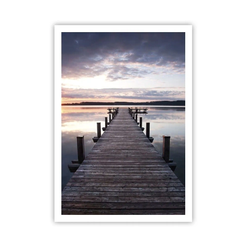 Affisch - Den tysta gränsen mellan dag och natt - 70x100 cm