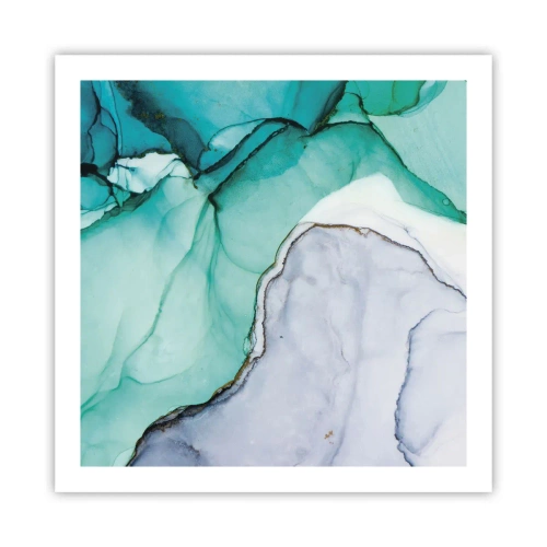 Affisch - En studie i turkos - 60x60 cm