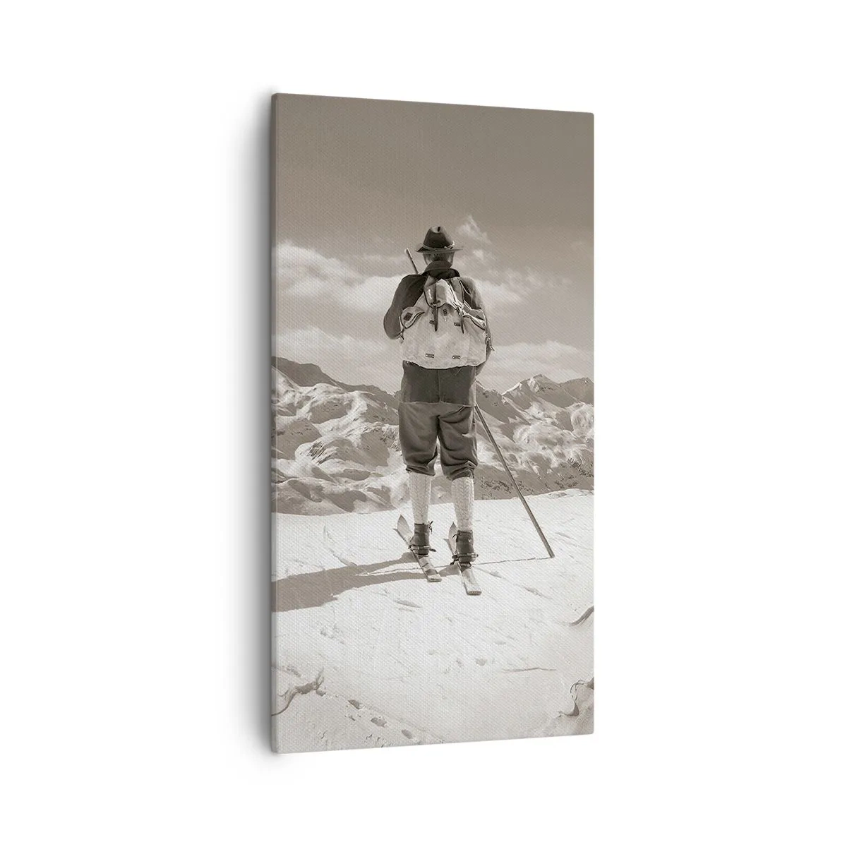 Canvastavla - Bild på duk - Och fjällen är samma - 55x100 cm