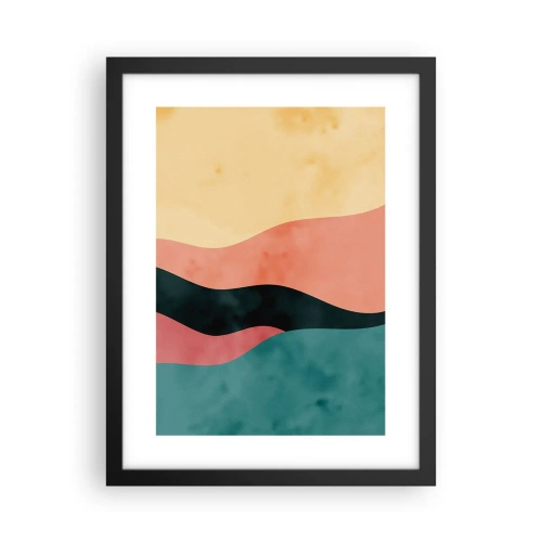 Affisch i svart ram - Enig oenighet - 30x40 cm