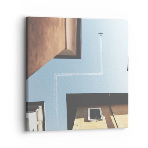 Canvastavla - Bild på duk - Ovanför stadens labyrint - 30x30 cm