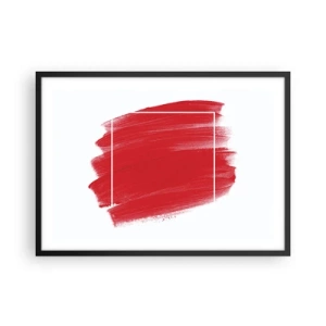 Affisch i svart ram - Utanför ramen - 70x50 cm