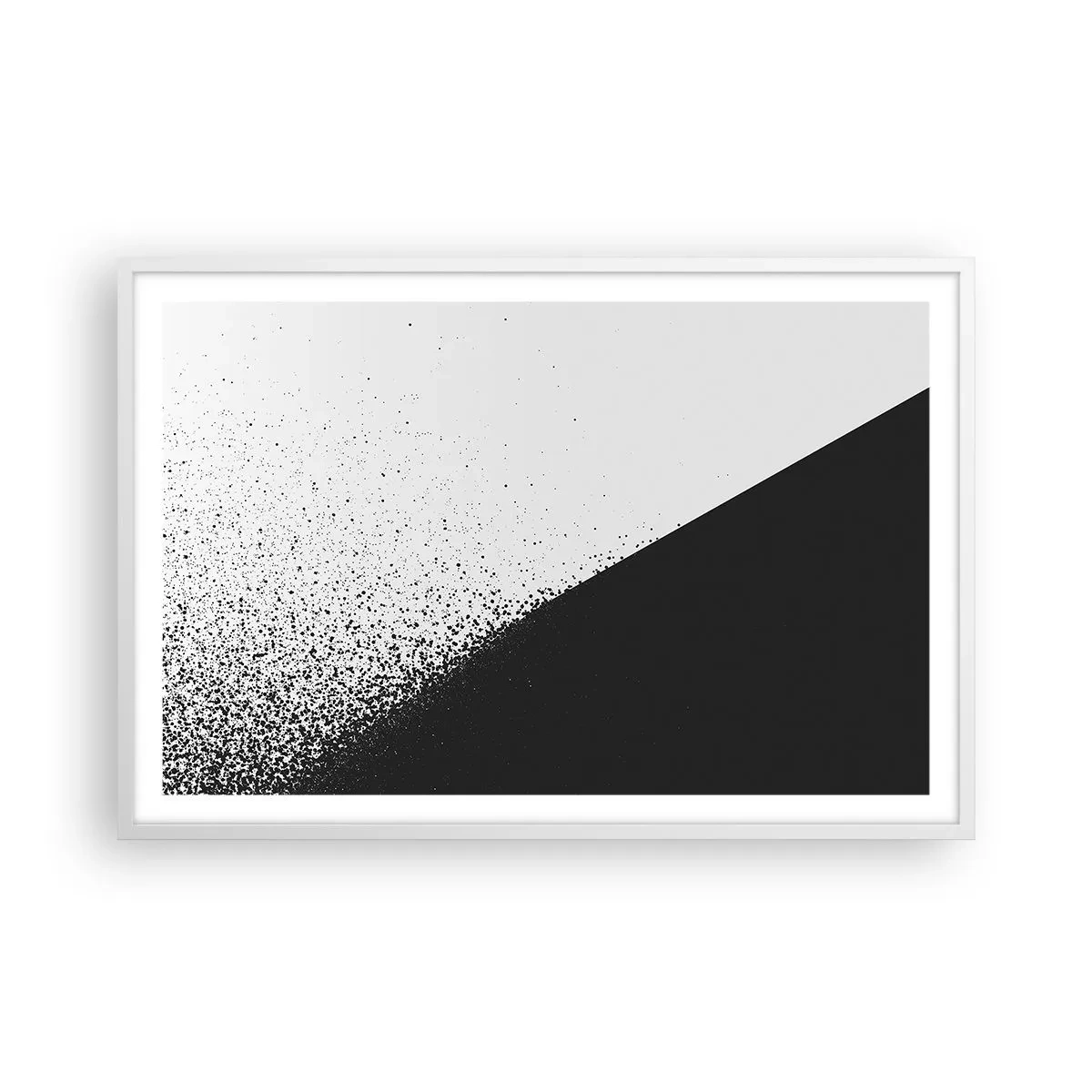 Affisch i vit ram - Snabbare, mer - 91x61 cm