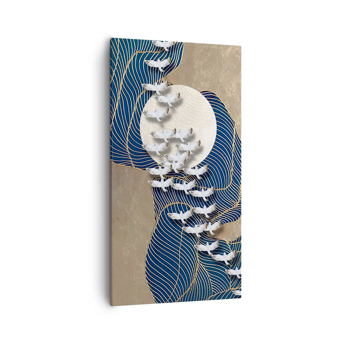 Canvastavla - Bild på duk - Frihet, vandring, gemenskap - 55x100 cm