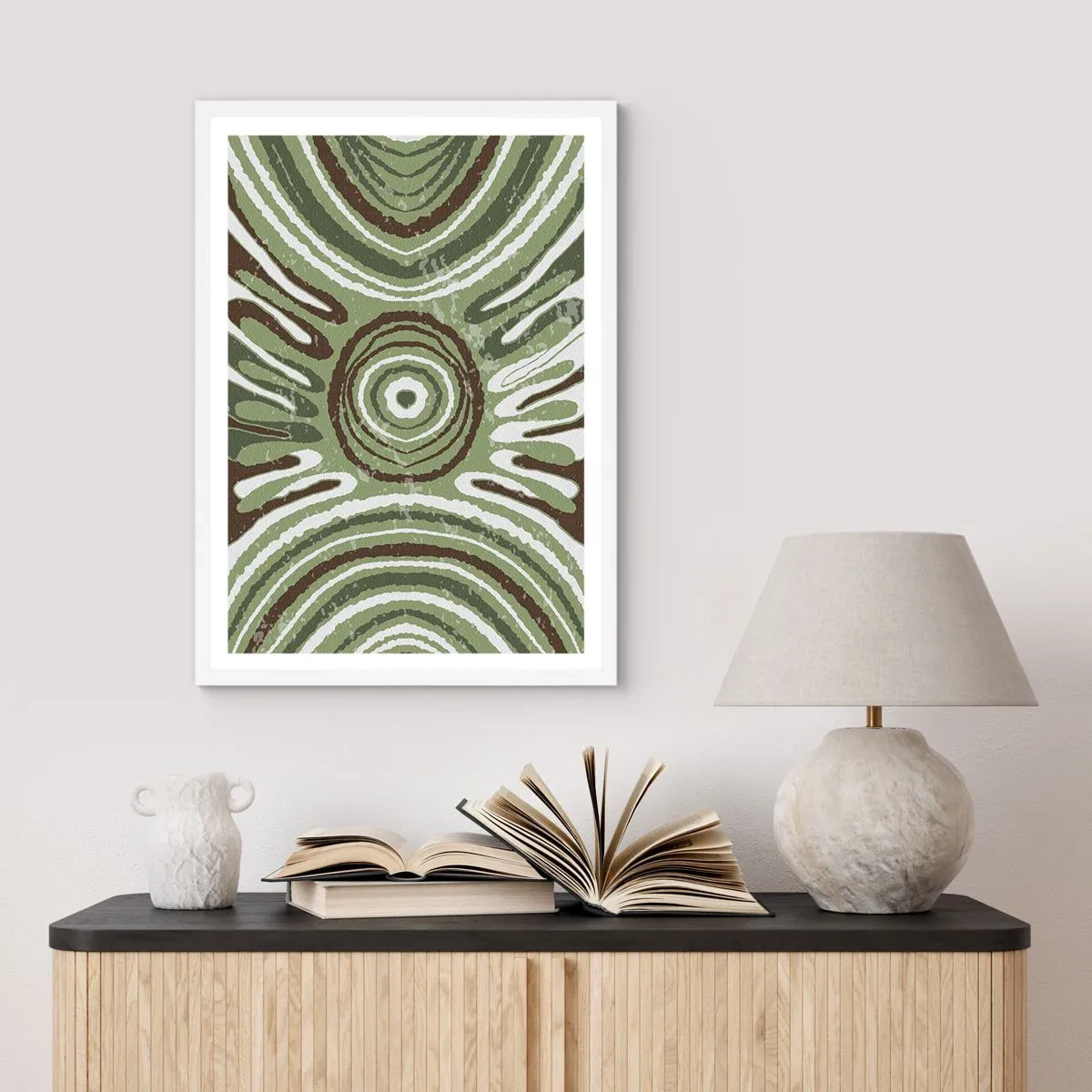 Affisch i vit ram - Explosion av känslor - 40x50 cm