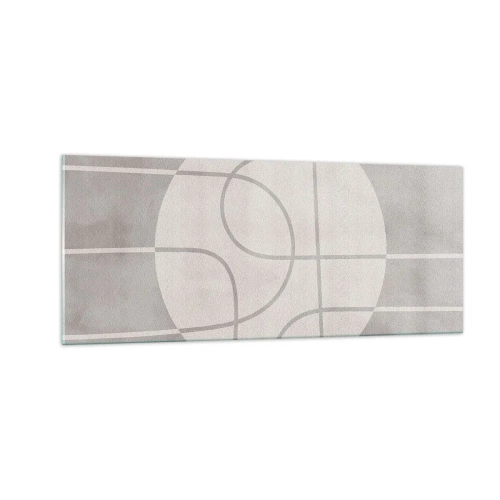 Glastavla - Bild på glas - Cirkulärt och rakt fram - 100x40 cm