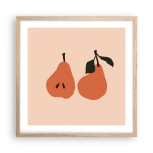 Affisch i ram av ljusek - Bara sötma - 50x50 cm