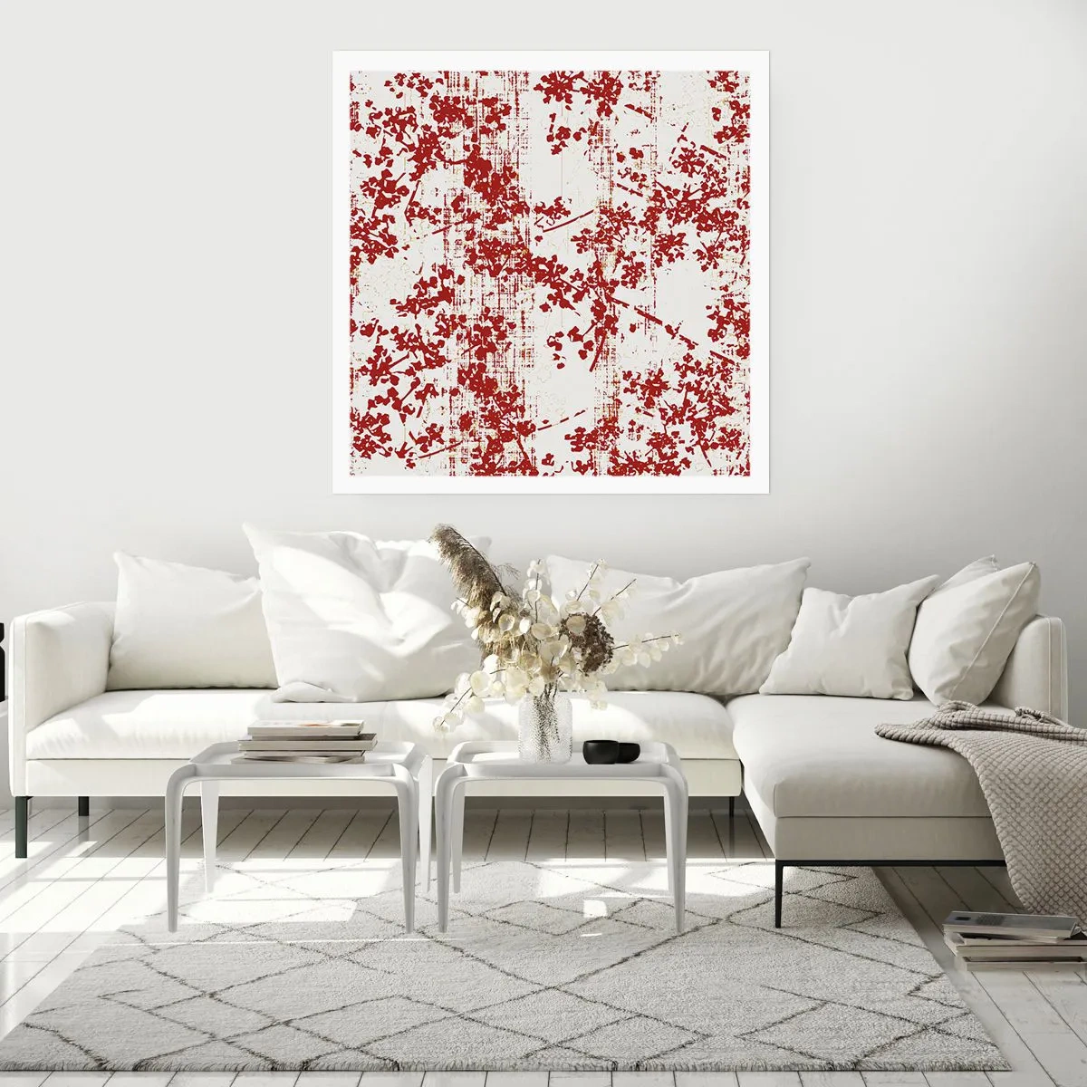 Affisch - Som en gammal percale - 50x50 cm