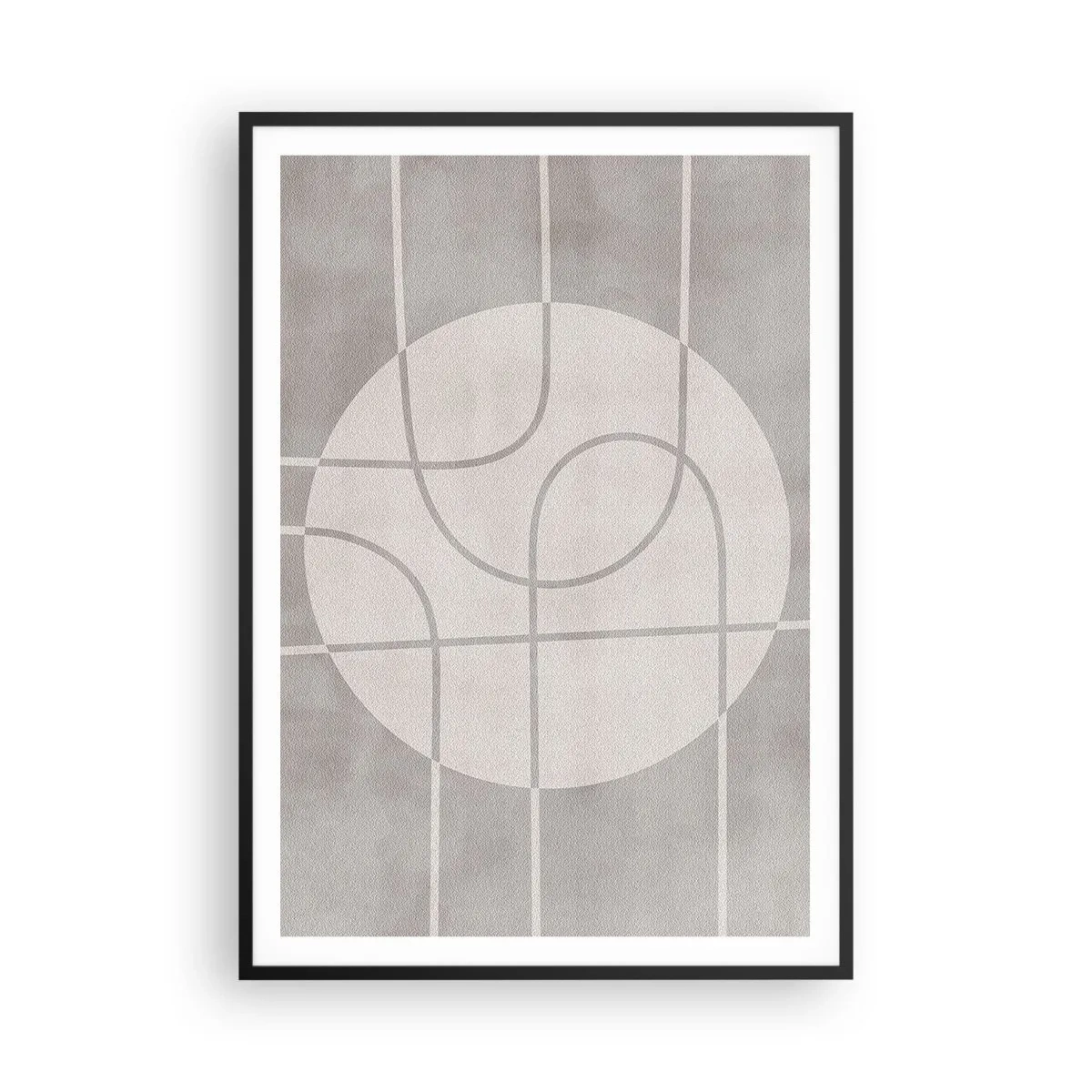 Affisch i svart ram - Cirkulärt och rakt fram - 70x100 cm