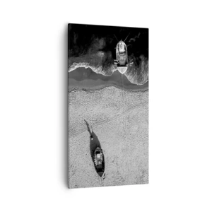 Canvastavla - Bild på duk - Fortfarande på stranden... - 55x100 cm