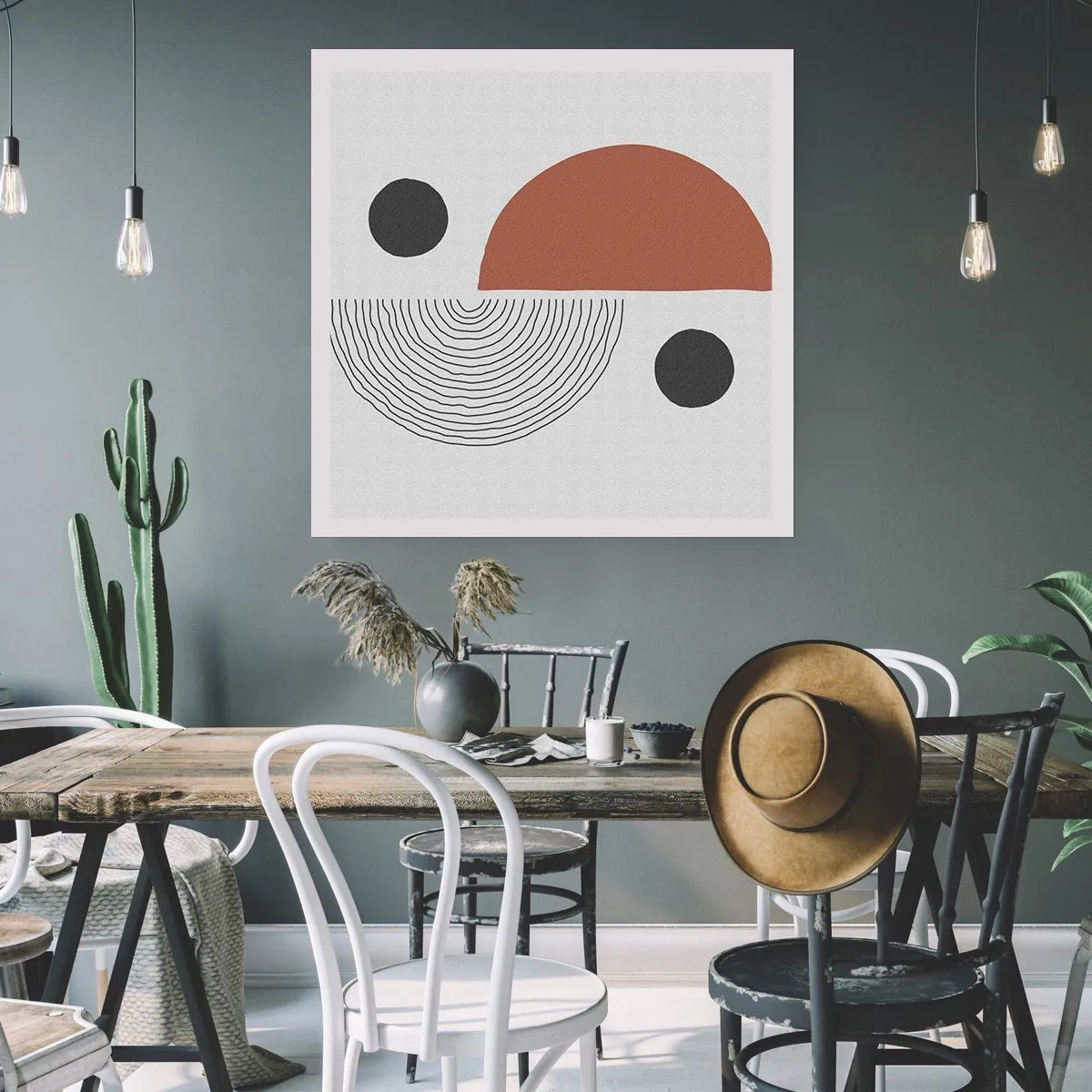 Affisch - Hjulets perfektion - 60x60 cm