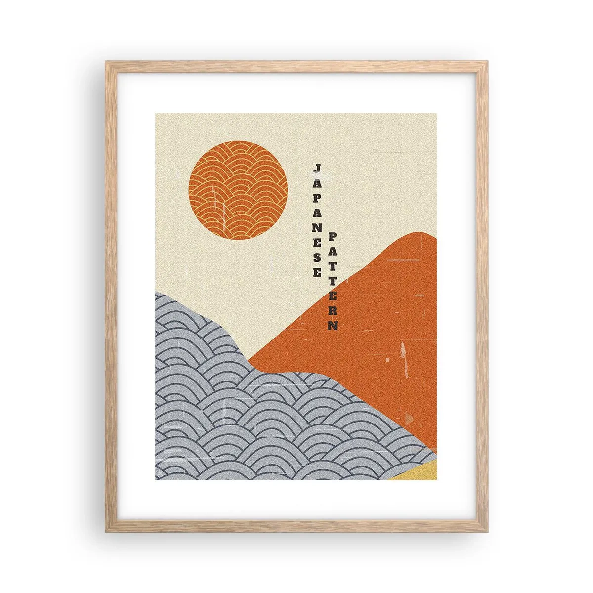 Affisch i ram av ljusek - I den japanska andan - 40x50 cm