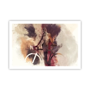 Affisch - Cyklelsjäl i marmorform - 91x61 cm